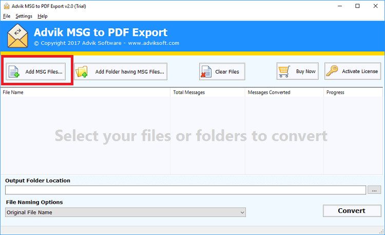 convert msg to pdf