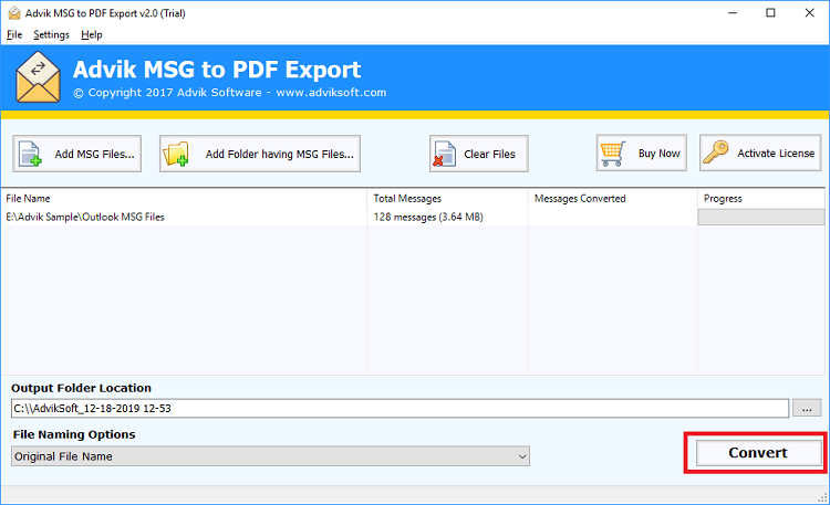 msg to pdf batch converter