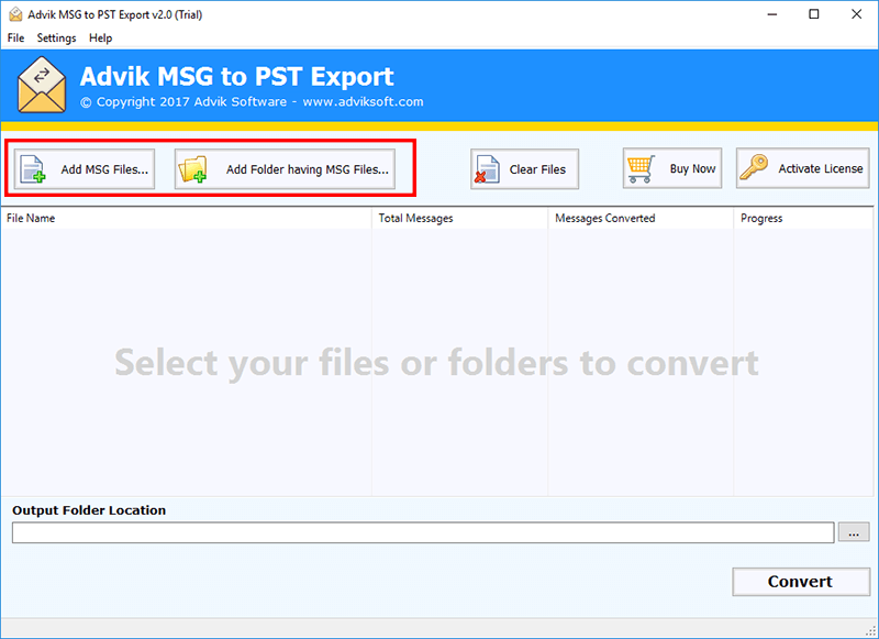 MSG to PST converter