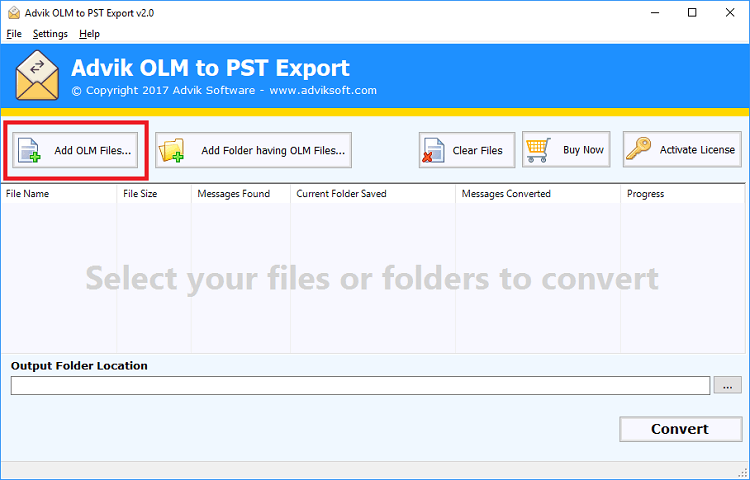 convertitore da olm a pst