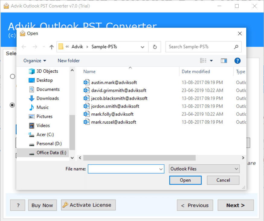 pst to vcf converter