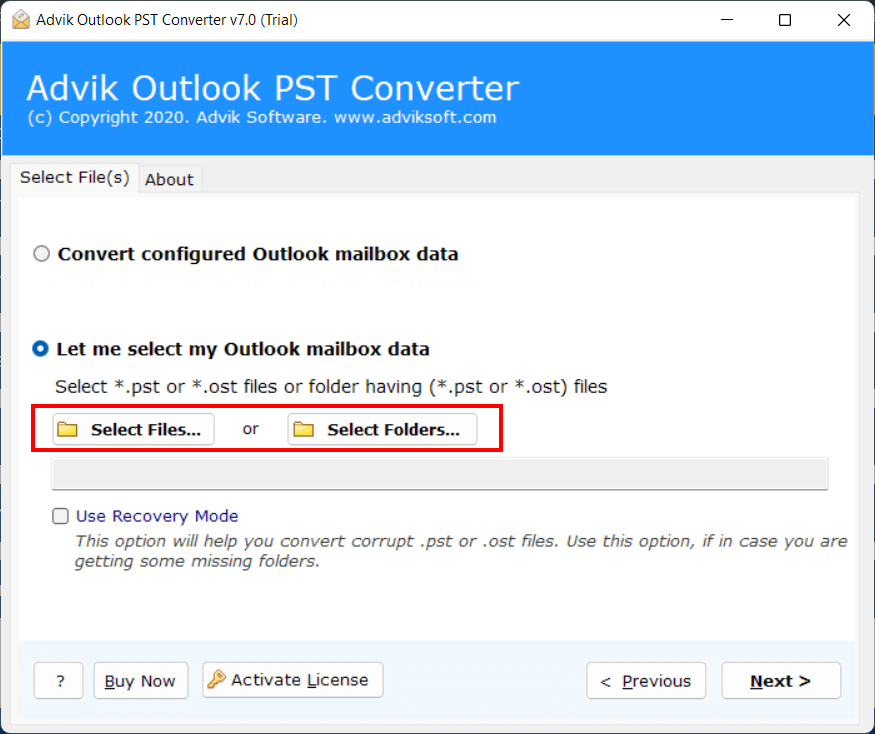 run advik pst to pdf converter tool