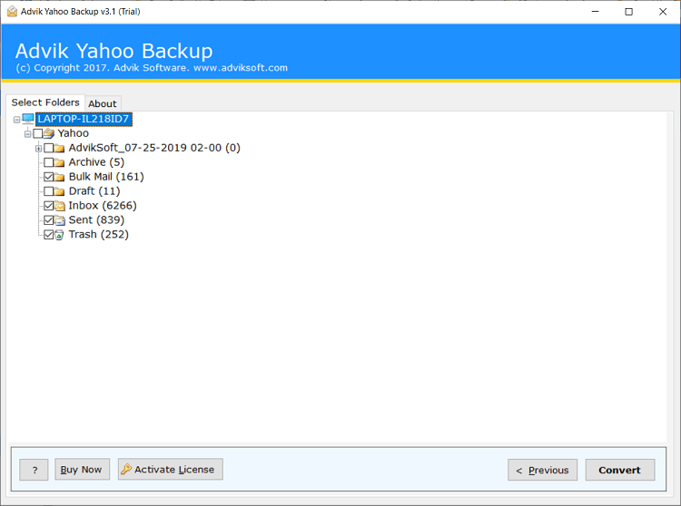 Batch-Download von Yahoo-E-Mails