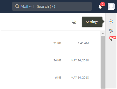 zoho IMAP settings