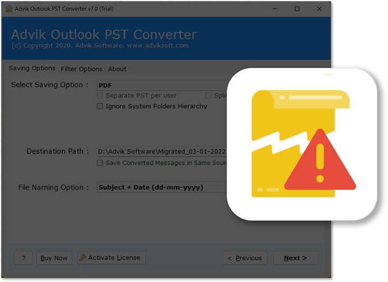 export pst email messages to MBOX format