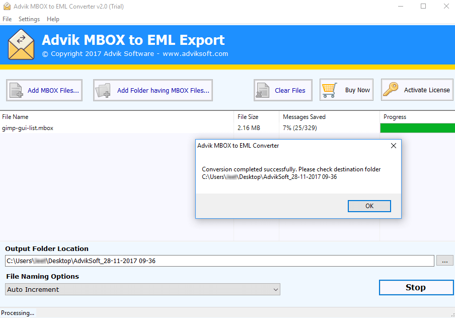 Konverter MBOX zu EML