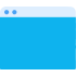 синий значок интерфейса пользователя
