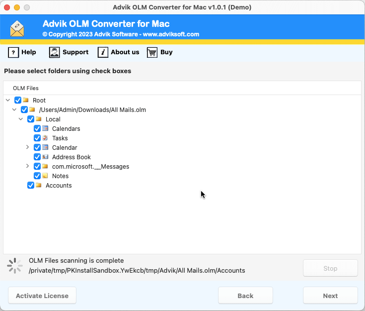 Advik OLM Converter for Mac