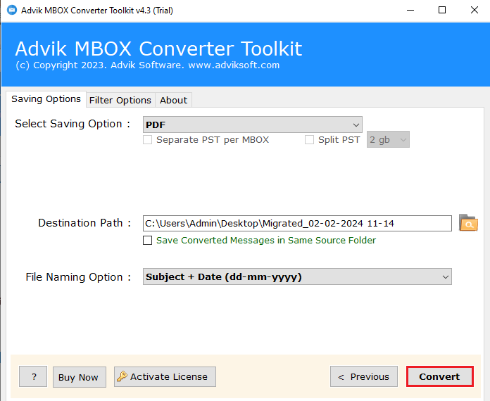mbox to pdf tool