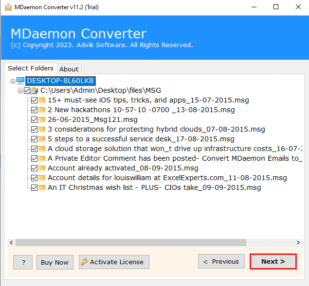 add mdaemon file or folder