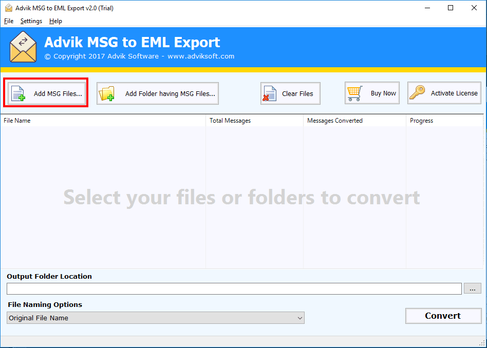 msg to eml windows