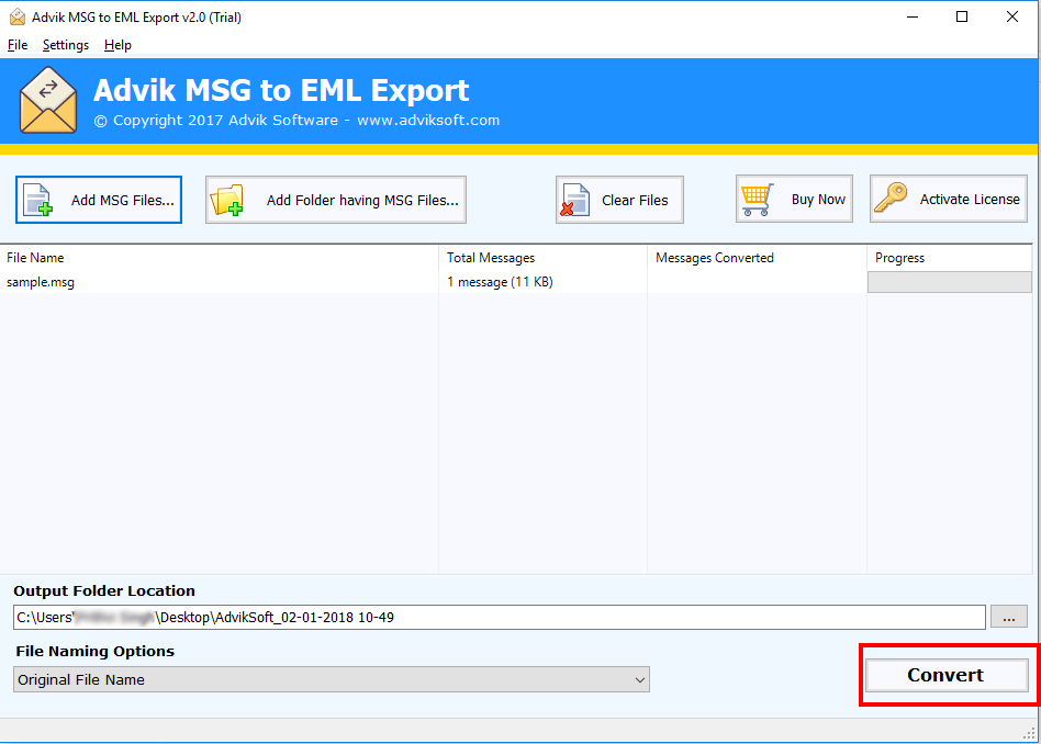 msg to eml powershell