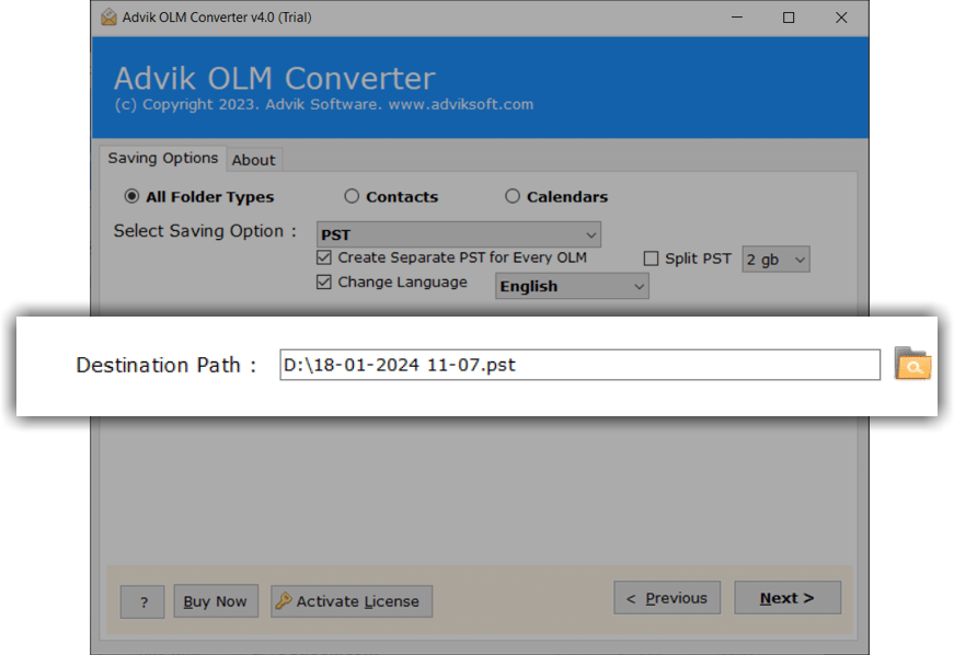 how to convert olm to csv in mac