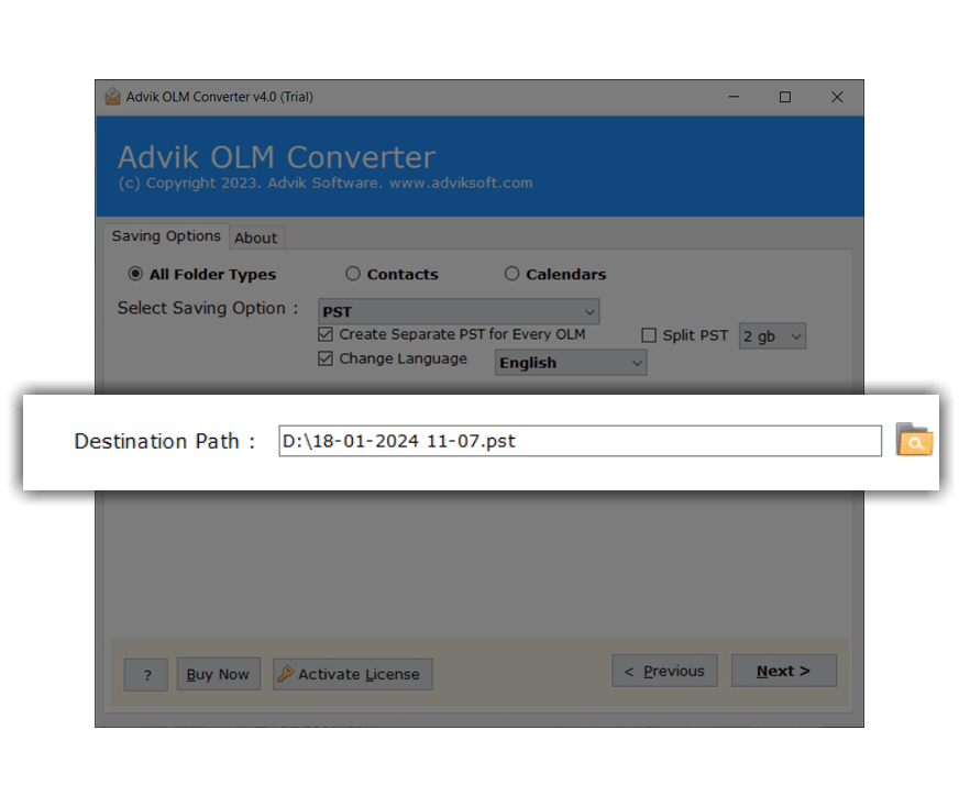 export olm contacts to vCard