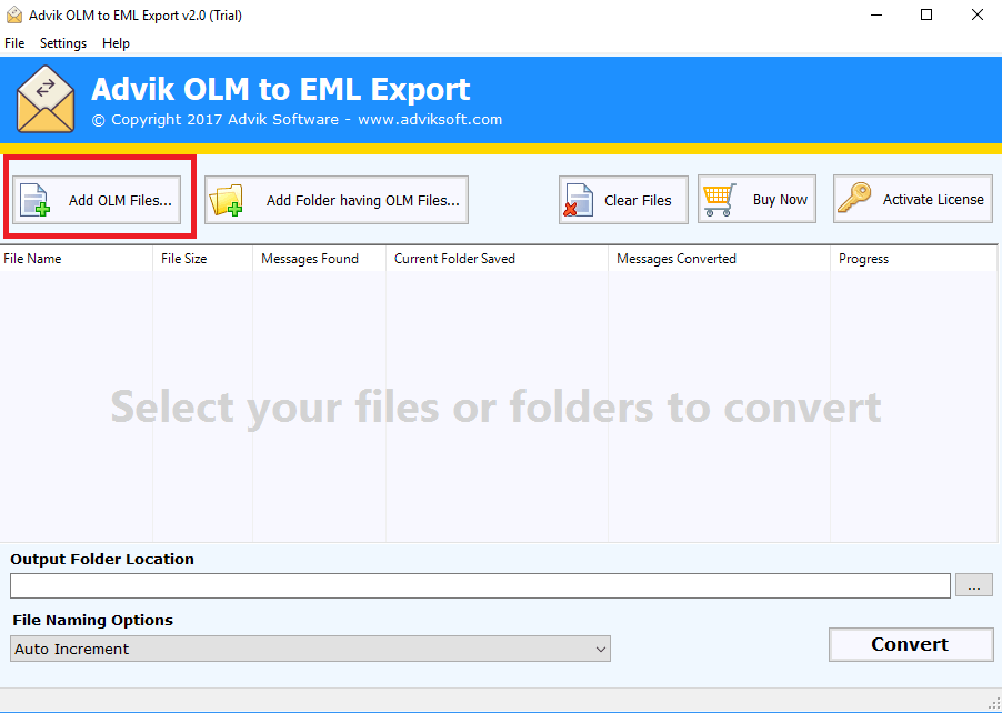 convert olm to eml