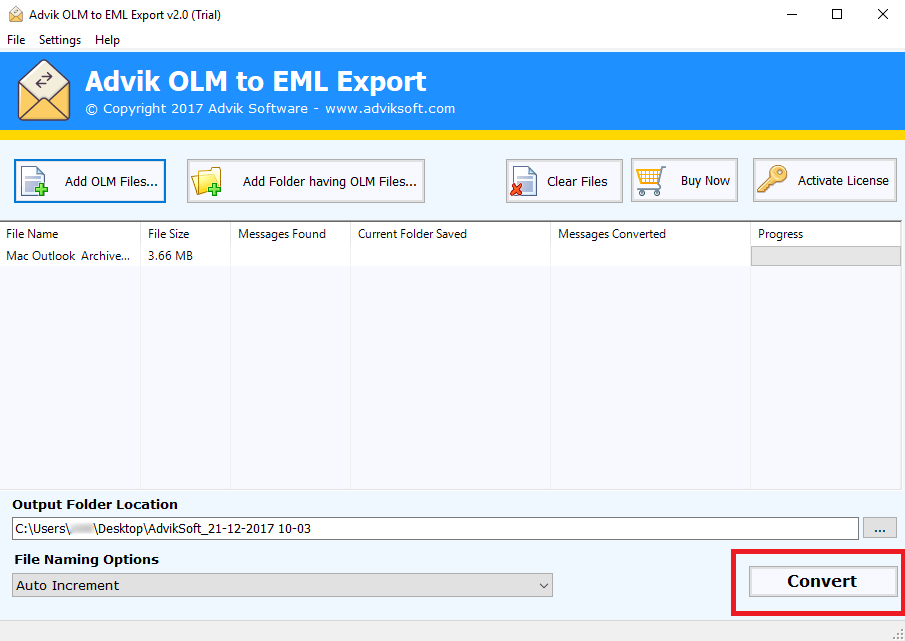 convert olm to eml