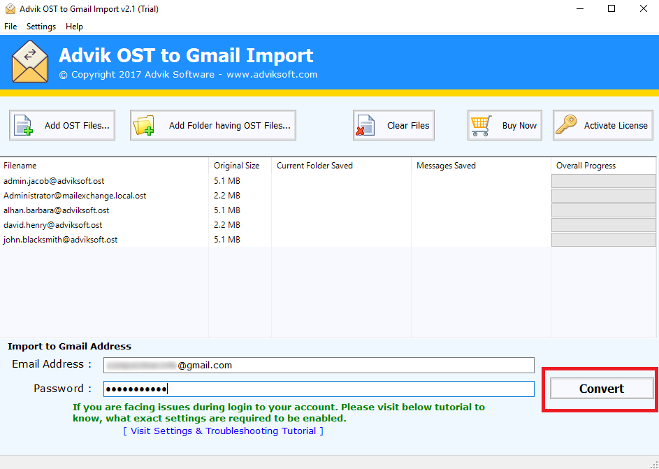 ost to gmail