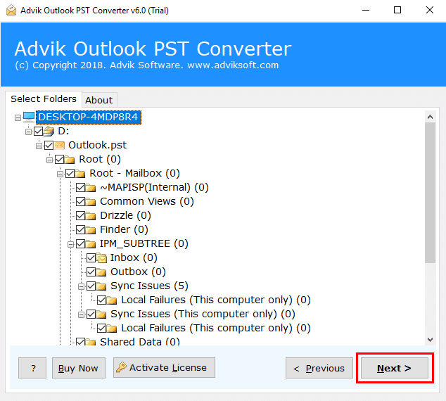 PST to MBOX converter