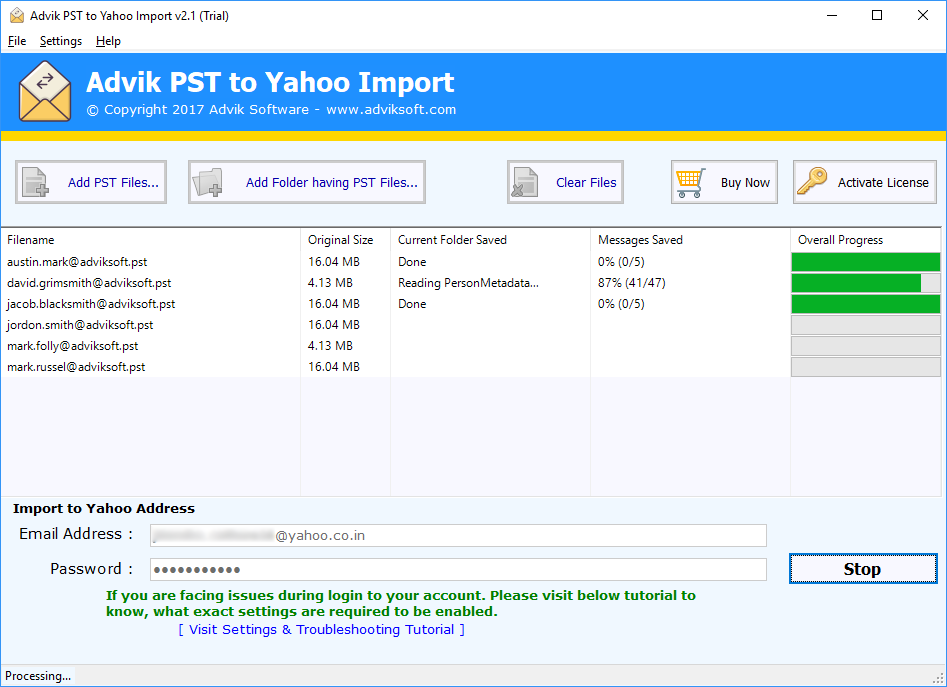 how to transfer outlook emails to yahoo mail