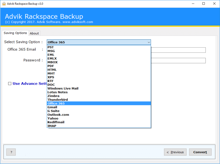 rackspace to gmail migration