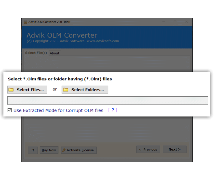 how to convert olm to ics