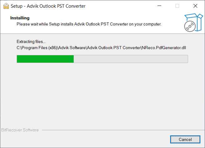 run advik pst converter