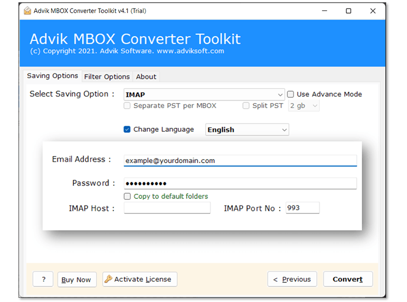 Transfer MBOX file to cloud email servers