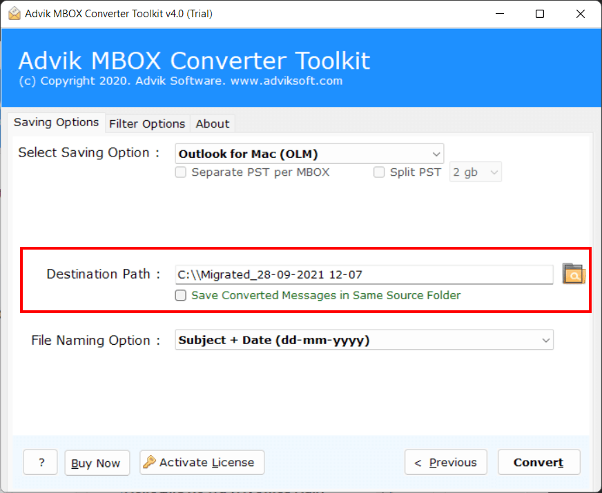 mbox to olm converter