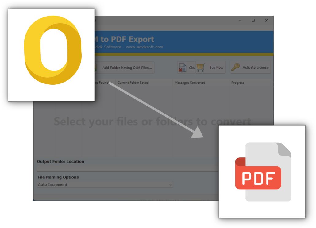 convert olm to pdf