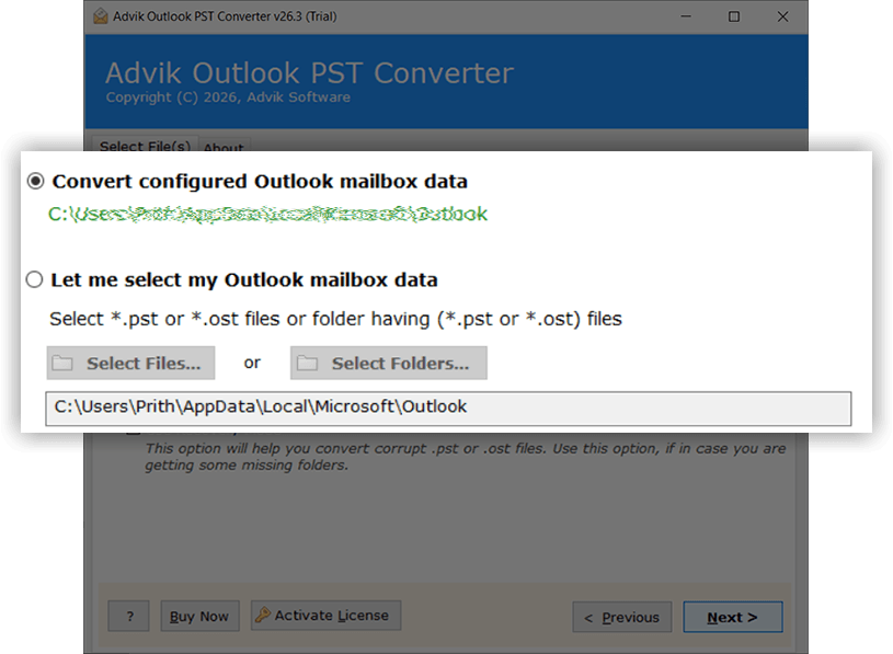 pst to MBOX feature