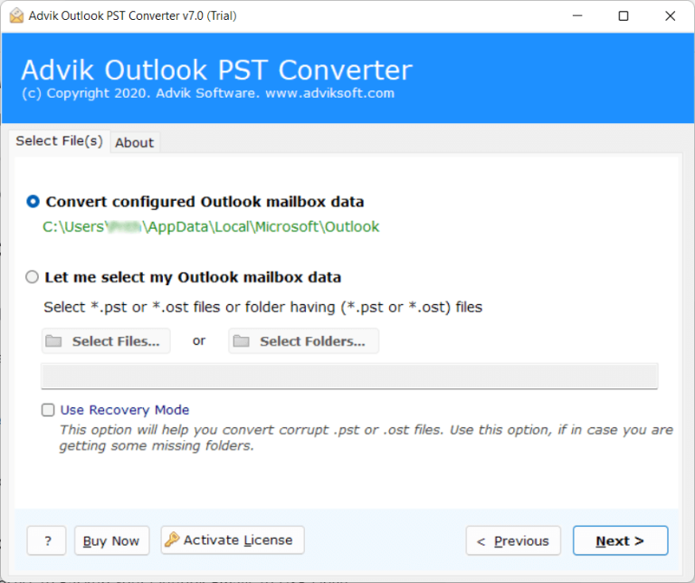 run advik pst to mbox converter