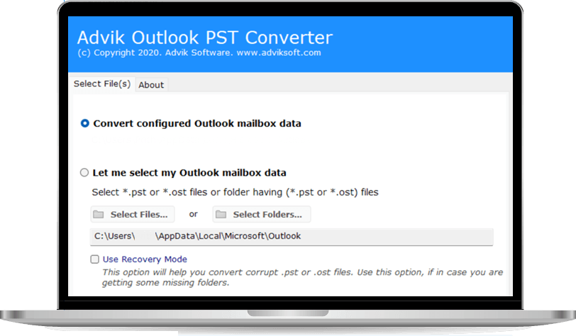 Outlook PST splitter Tool
