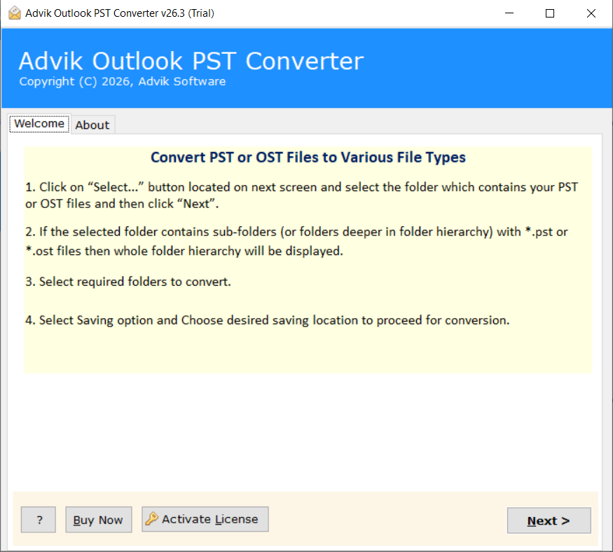 select mailbox folders