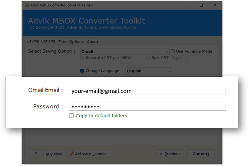 convert Gmail mbox file to pdf