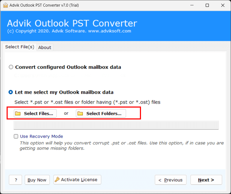 Split Large PST File Into Multiple Smaller Parts