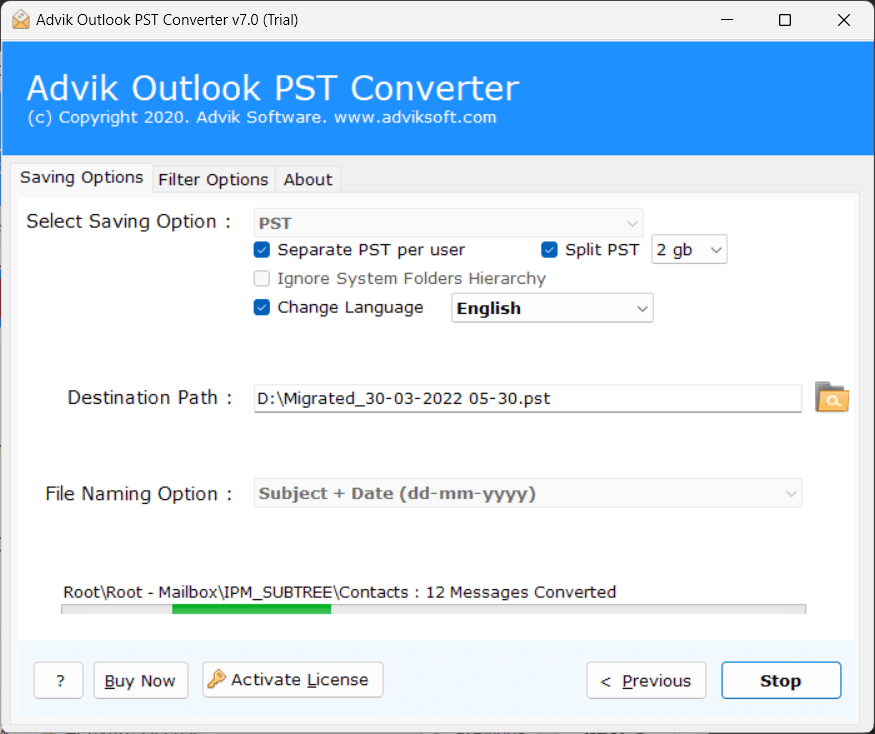 outlook pst splitter tool