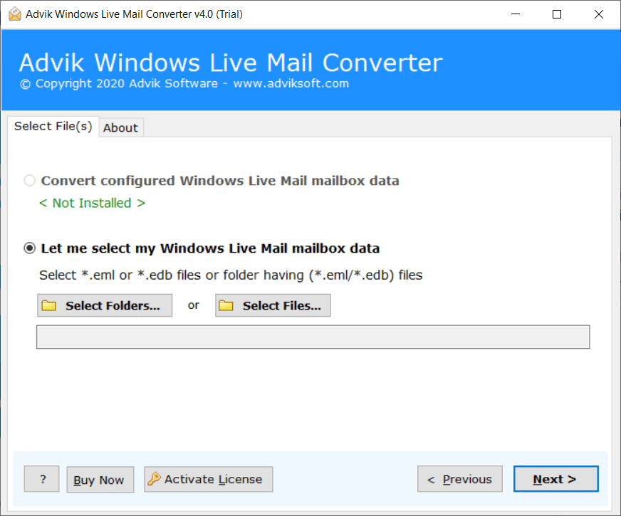 Windows Live Mail converter