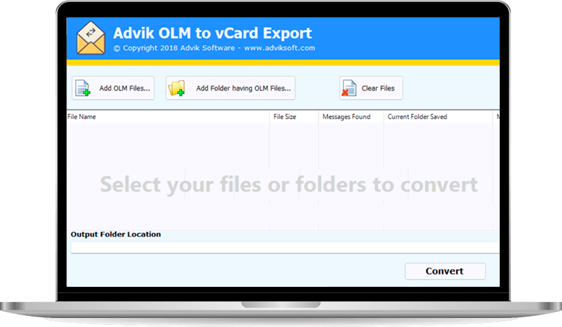 convert olm to vcard