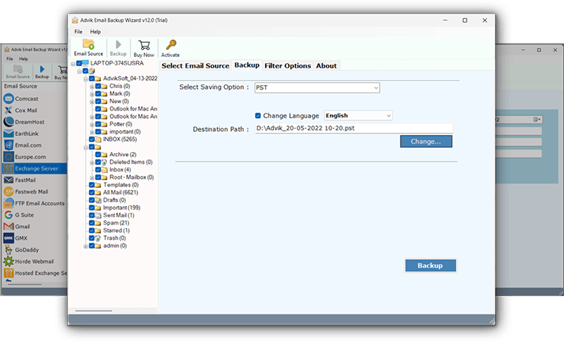 exchange server backup tool