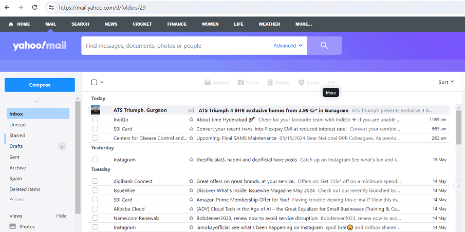 yahoo email backup software